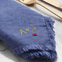 Personalised Hand Stitched Linen Napkin, thumbnail 7 of 8