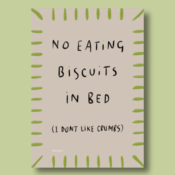 Biscuit Crumbs In Bed Print, 4 of 4