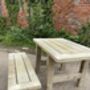 Outdoor Garden Bench With Double Braced Legs, thumbnail 4 of 9
