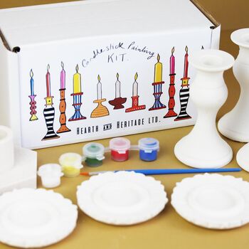 Paint Your Own Candleholder Kit Made From Jesmonite, 2 of 7