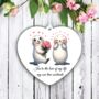Personalised Cute Animal Couple Seal Decoration, thumbnail 1 of 2