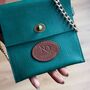 Personalised Mini Leather Crossbody Chain Bag, thumbnail 2 of 2