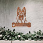 Custom German Shepherd Welcome Metal Wall Art Sign For Home And Garden Decor, thumbnail 7 of 11