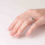 Screw Accent Sterling Silver Rings, thumbnail 6 of 8