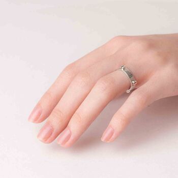 Screw Accent Sterling Silver Rings, 6 of 8