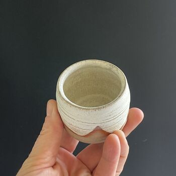 Espresso Cups In Natural Toasty Glaze Patterns, 6 of 12