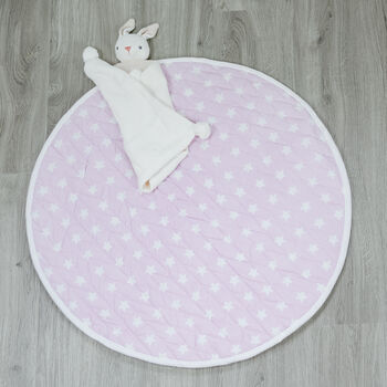 Pink Star Quilted Play Mat, 2 of 4