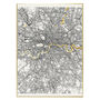 London Metallic Map Screen Print | Gold Leaf, thumbnail 1 of 2