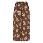 Deanna Skirt In Brown Floral Vintage 1940s Style, thumbnail 2 of 3