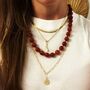 Carnelian Natural Stone Beaded Necklace, thumbnail 4 of 4