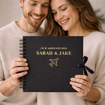 Personalised Travel Scrapbook Album Anniversary Gifts, Holiday Photo Book, 5 of 11
