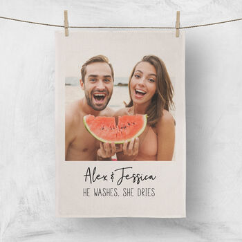 Personalised Photo Tea Towel | New Home Gift, 3 of 3