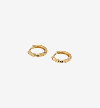 Kin Stone Huggie Hoop Earrings, 3 of 5