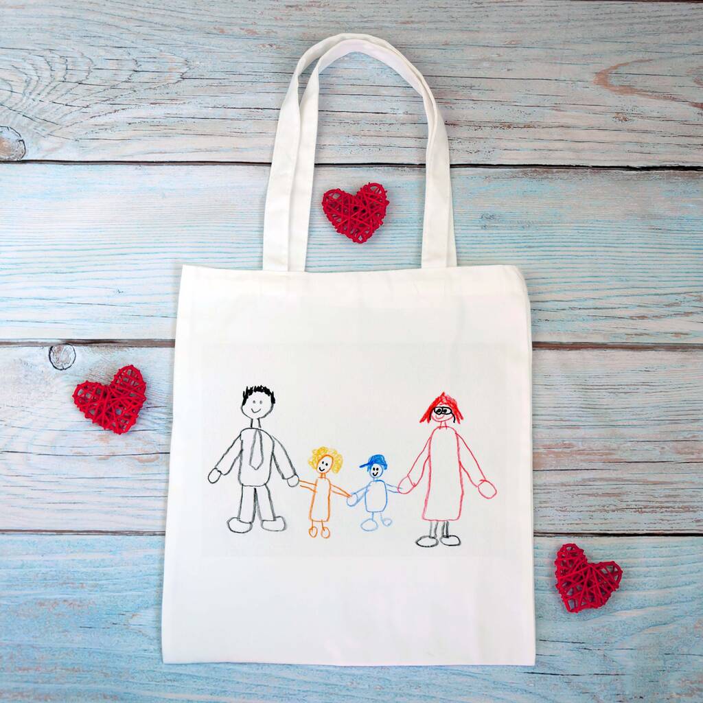 Personalised Children's Drawing Tote Bag By Chips & Sprinkles