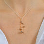 Sterling Silver Single Eucalyptus Necklace, thumbnail 8 of 12