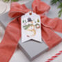 16 Christmas Gift Tags With Snowman Design And Gold Twine, thumbnail 4 of 4