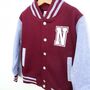 Kids Personalised Name And Number Varsity Jacket, thumbnail 7 of 11