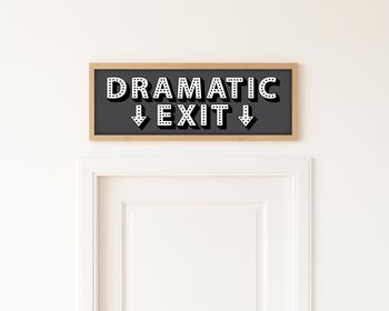 Dramatic Exit Framed Hallway Print, 7 of 10