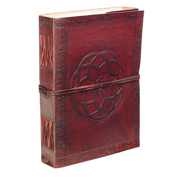 Indra Celtic Knot Leather Journal Notebook, 3 of 10