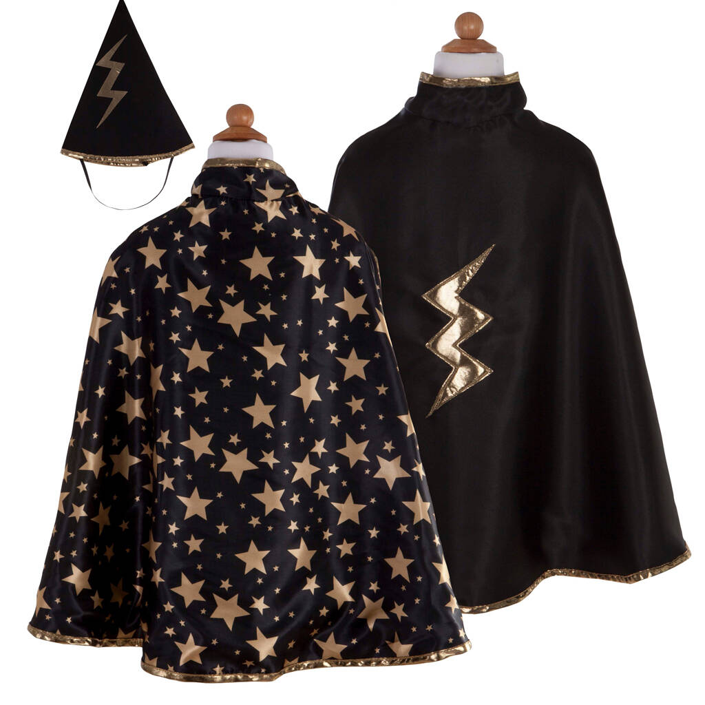 Reversible Wizard Cape And Hat By Little Lulubel | notonthehighstreet.com