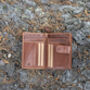 Women's Luxury Cognac Leather Tab Trifold Purse Rfid Protected Personsalised, thumbnail 5 of 7