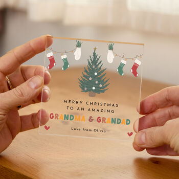 Christmas Tree Acrylic Plaque Gift, 2 of 6