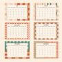 2023 Desk Calendar A5 | Checkers Pastels, thumbnail 10 of 12
