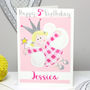 Personalised Fairy Girl Age Birthday Card, thumbnail 1 of 6