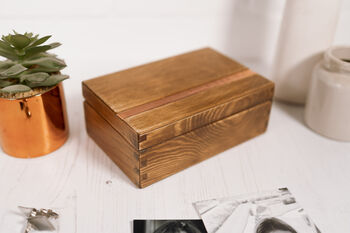 Personalised Wooden Cufflink Or Trinket Box, 7 of 8