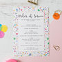 Colourful Confetti Wedding Stationery, thumbnail 9 of 12