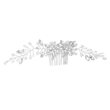 Large Pearl Flower Hair Comb, 2 of 4