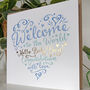 Heart And Soul Welcome Baby Boy Card, thumbnail 4 of 4
