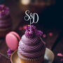 Wooden Wedding Cupcake Topper With Initials, thumbnail 5 of 5