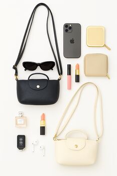 Personalised Small Leather Handbag And Matching Cardholder, 6 of 10