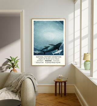 Natural History Whale Art Print, 4 of 4