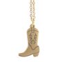 Cowboy Boot Necklace On Greeting Card, thumbnail 2 of 2