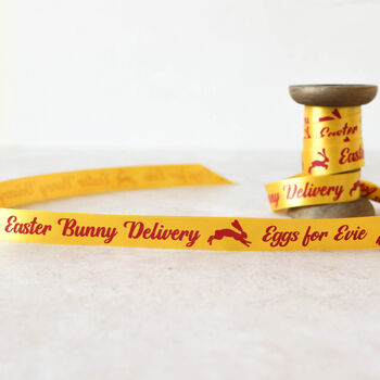 Personalised Easter Ribbon, Easter Bunny Delivery, 4 of 6