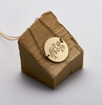 Loved Ones Handwriting Disc Necklace, 3 of 4