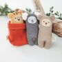 Snuggly Towelling Rattle Trio, thumbnail 7 of 10