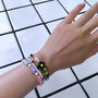 Flower Beaded Bracelet, thumbnail 2 of 2