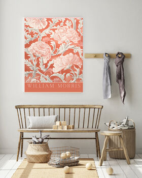 William Morris Peach Floral Art Print, 2 of 3