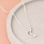 Sterling Silver Moon Necklace, thumbnail 4 of 6