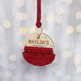 Macrame Baby's First Christmas Decoration, thumbnail 2 of 5