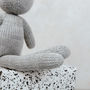 Lenny The Hand Knitted Grey Bunny, thumbnail 5 of 8