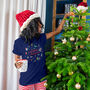 Merry Christmas Retro Festive Scene Christmas Pyjamas, thumbnail 2 of 8