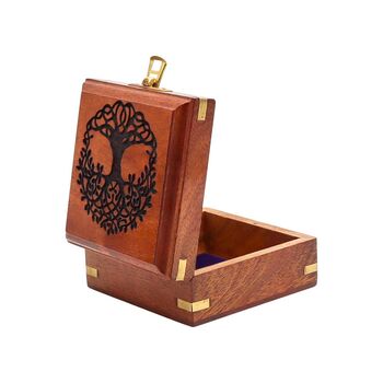 Handmade Tree Of Life Wooden Box, 3 of 12