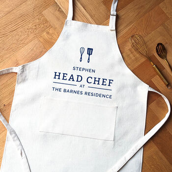 Personalised Head Chef Apron, 2 of 6