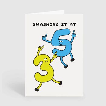 Smashing It 35th Birthday Card Age 35 Card, 2 of 2
