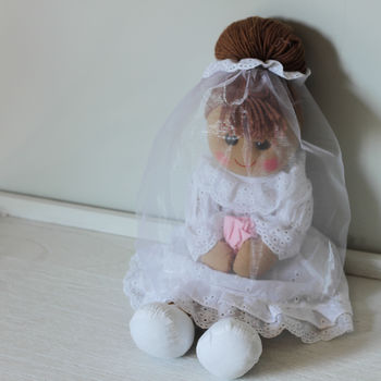 Personalised Bride Rag Doll, 3 of 4