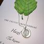 Tree Zodiac Necklace, Leaf Amulet, thumbnail 12 of 12